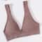 LiftEase Seamless Push Up Bra – Wireless V-Neck Backless Comfort Bralette