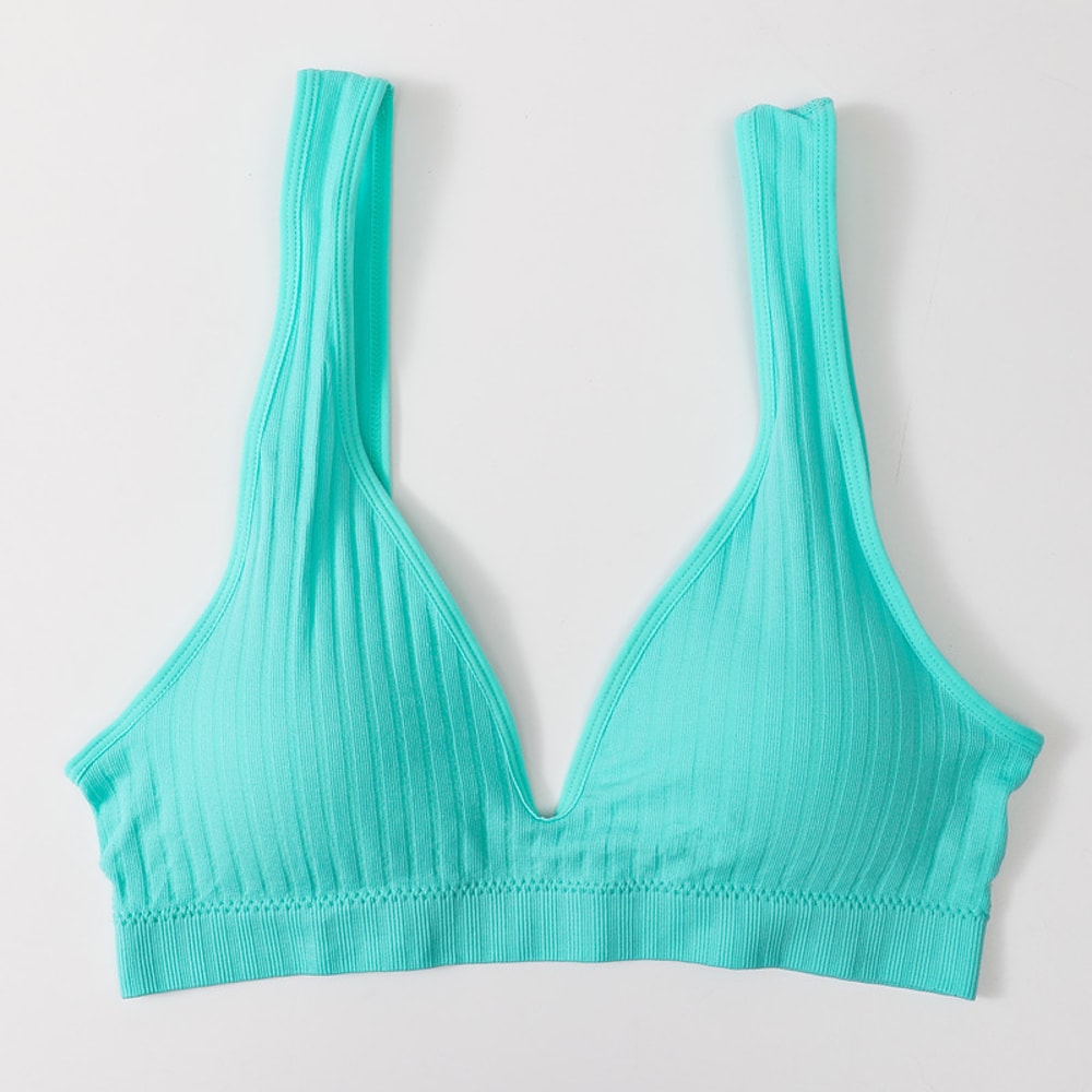 LiftEase Seamless Push Up Bra – Wireless V-Neck Backless Comfort Bralette