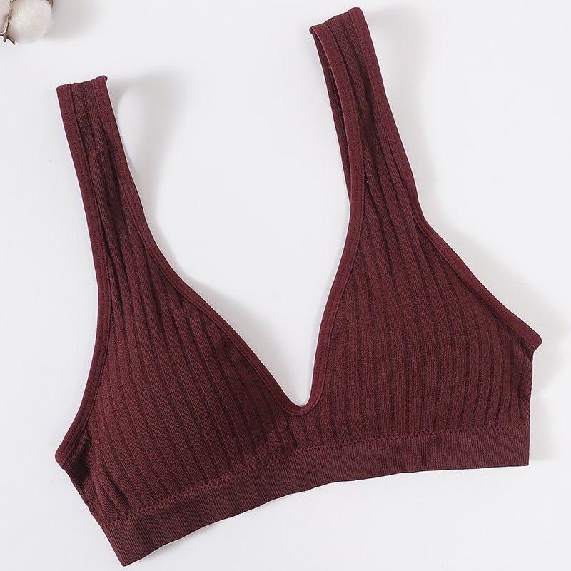 LiftEase Seamless Push Up Bra – Wireless V-Neck Backless Comfort Bralette