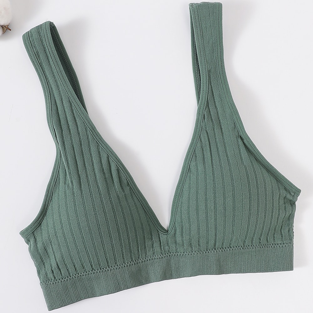 LiftEase Seamless Push Up Bra – Wireless V-Neck Backless Comfort Bralette