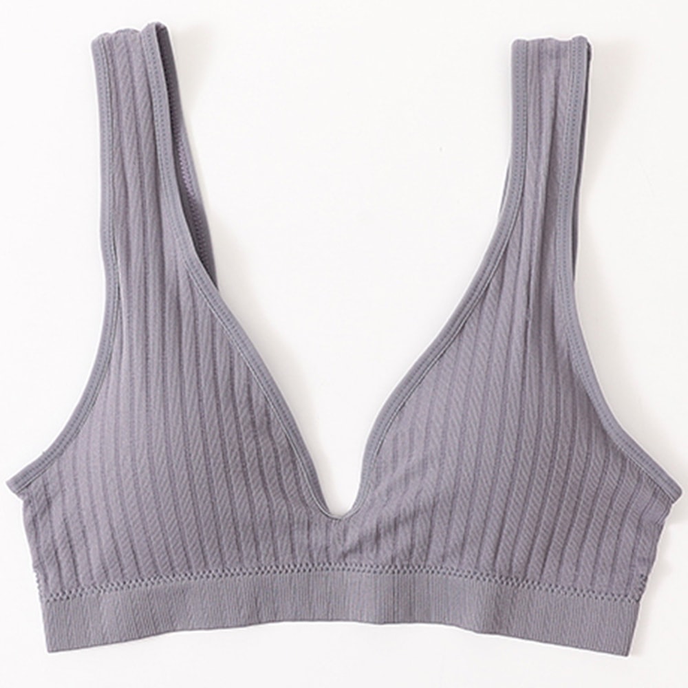 LiftEase Seamless Push Up Bra – Wireless V-Neck Backless Comfort Bralette