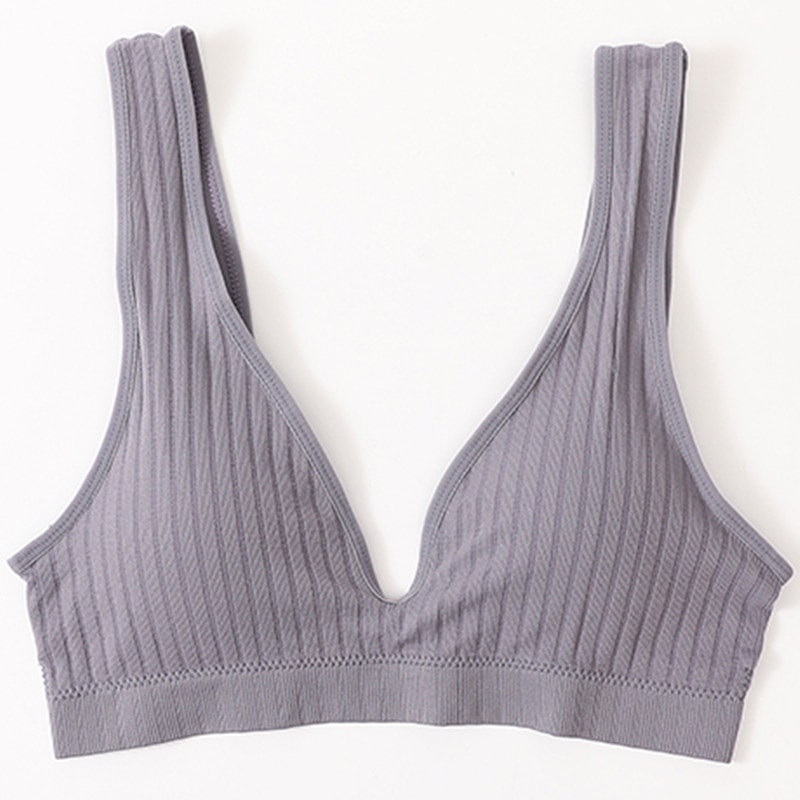 LiftEase Seamless Push Up Bra – Wireless V-Neck Backless Comfort Bralette