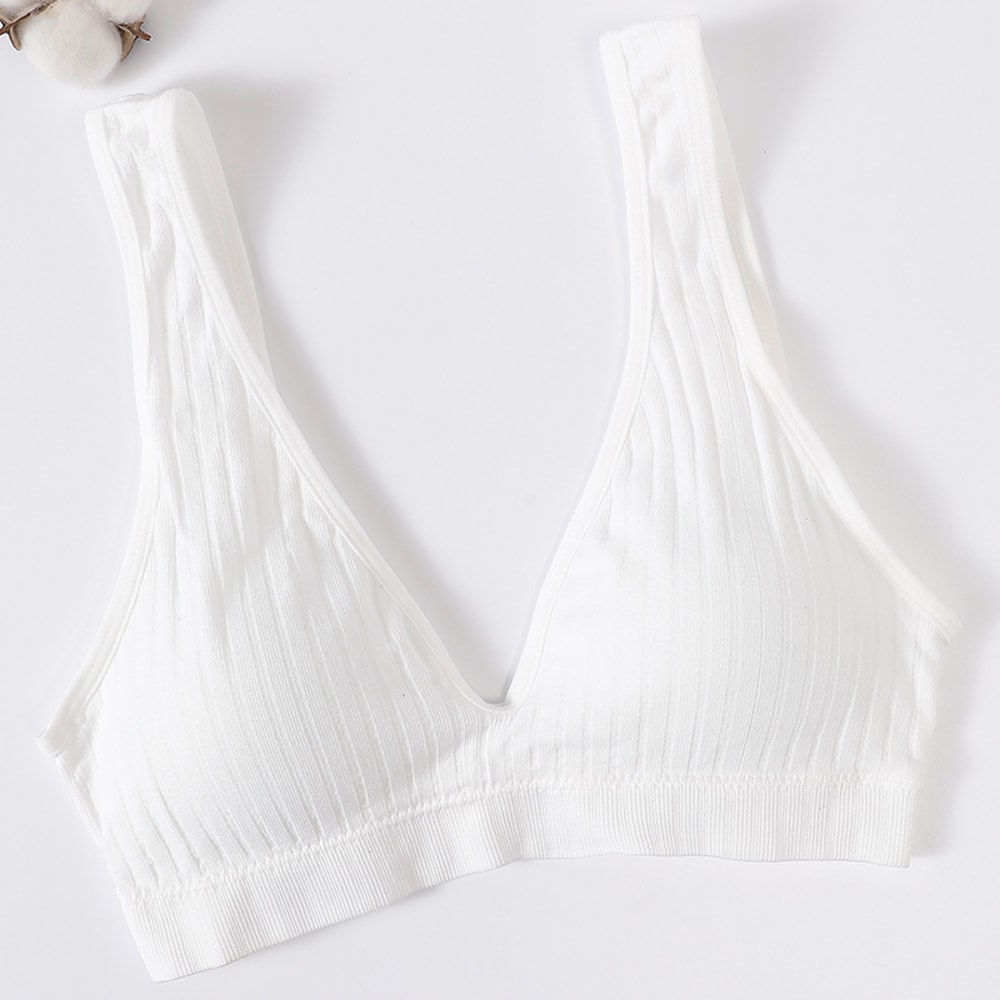 LiftEase Seamless Push Up Bra – Wireless V-Neck Backless Comfort Bralette
