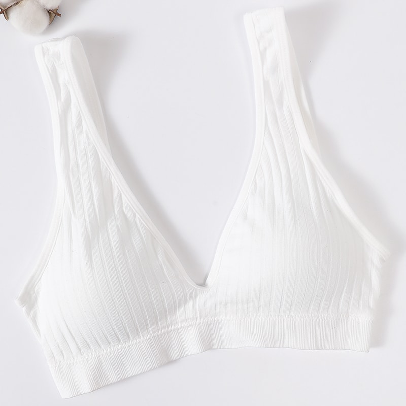 LiftEase Seamless Push Up Bra – Wireless V-Neck Backless Comfort Bralette