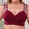 ComfortLift Plus Size Front Closure Bra – Wireless Support with Wide Straps & Breathable Fit
