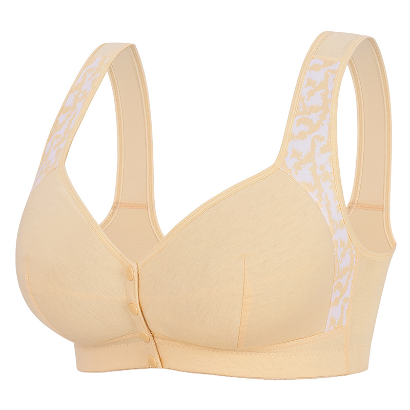 ComfortLift Plus Size Front Closure Bra – Wireless Support with Wide Straps & Breathable Fit