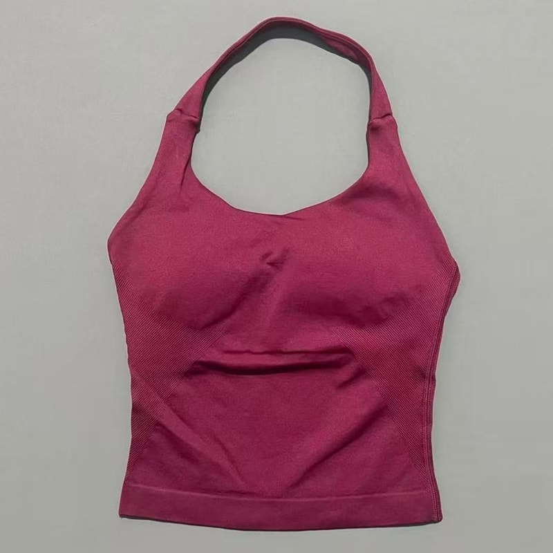 FlexCurve Seamless Backless Yoga Sports Bra Tank for Women