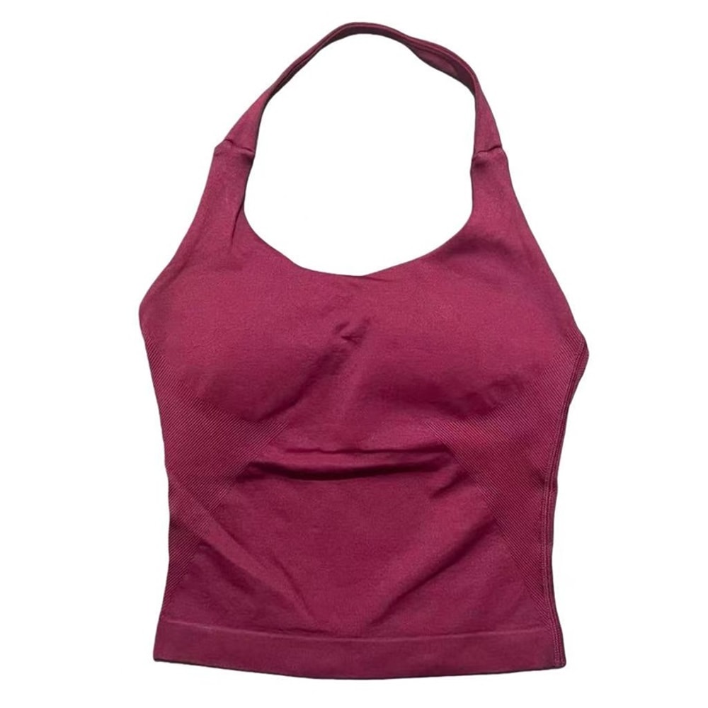 FlexCurve Seamless Backless Yoga Sports Bra Tank for Women