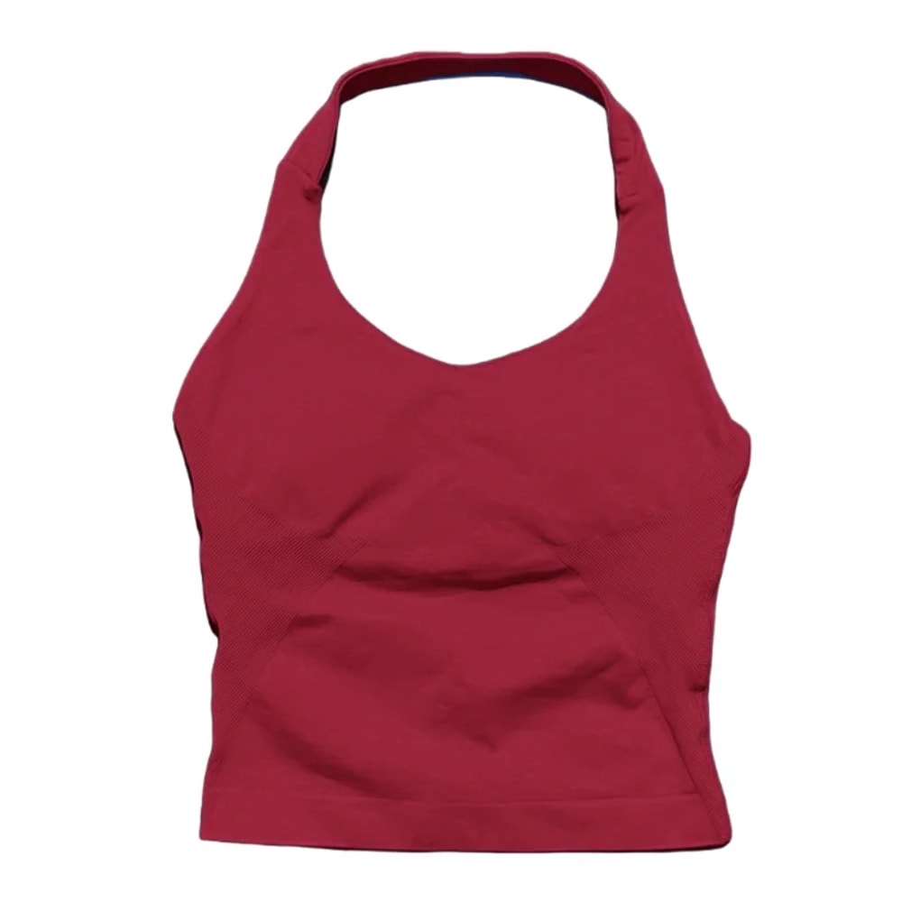 FlexCurve Seamless Backless Yoga Sports Bra Tank for Women