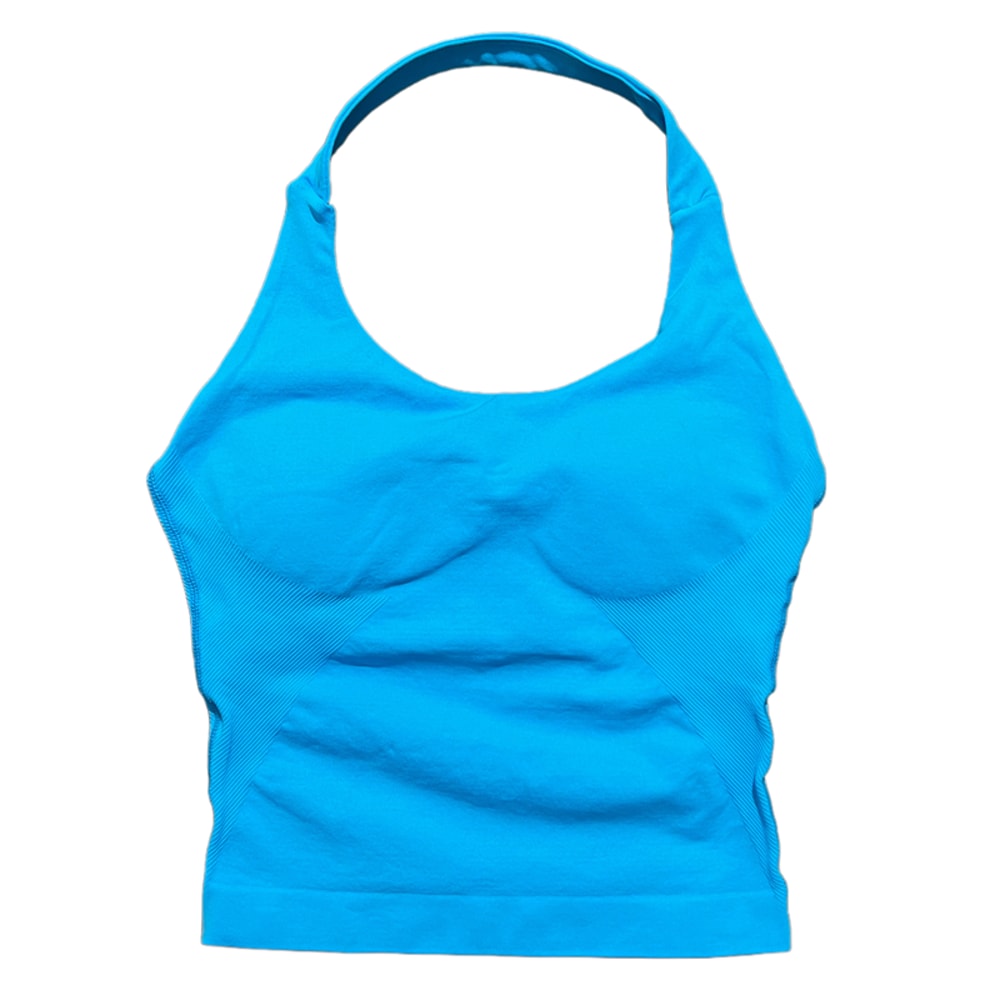 FlexCurve Seamless Backless Yoga Sports Bra Tank for Women