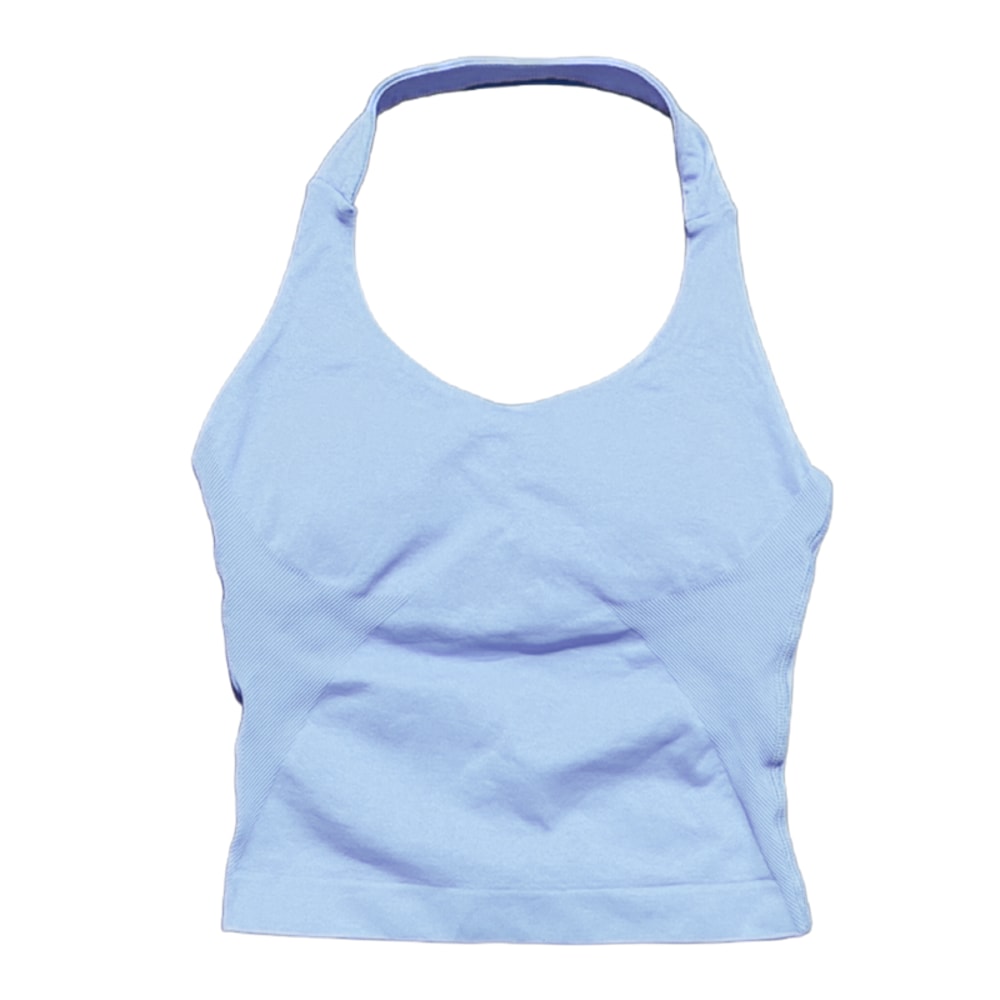 FlexCurve Seamless Backless Yoga Sports Bra Tank for Women