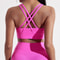 Cross Back High Support Sports Bra for Women – Padded Gym Training & Yoga Bra