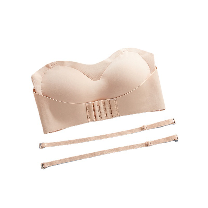 LaceLift Invisible Strapless Bra for Women Non Slip Push Up Support