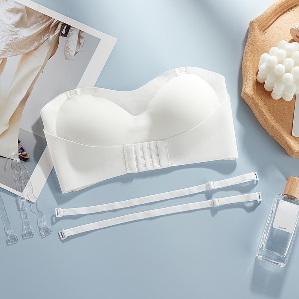 LaceLift Invisible Strapless Bra for Women Non Slip Push Up Support