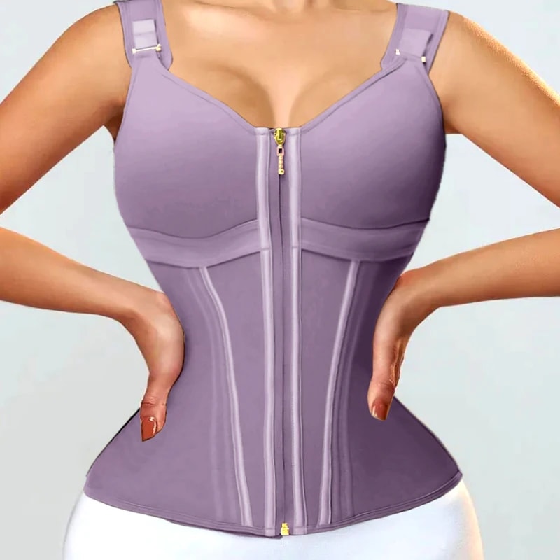 Colombian Shapewear Waist Trainer Vest With High Compression Tummy Control 0