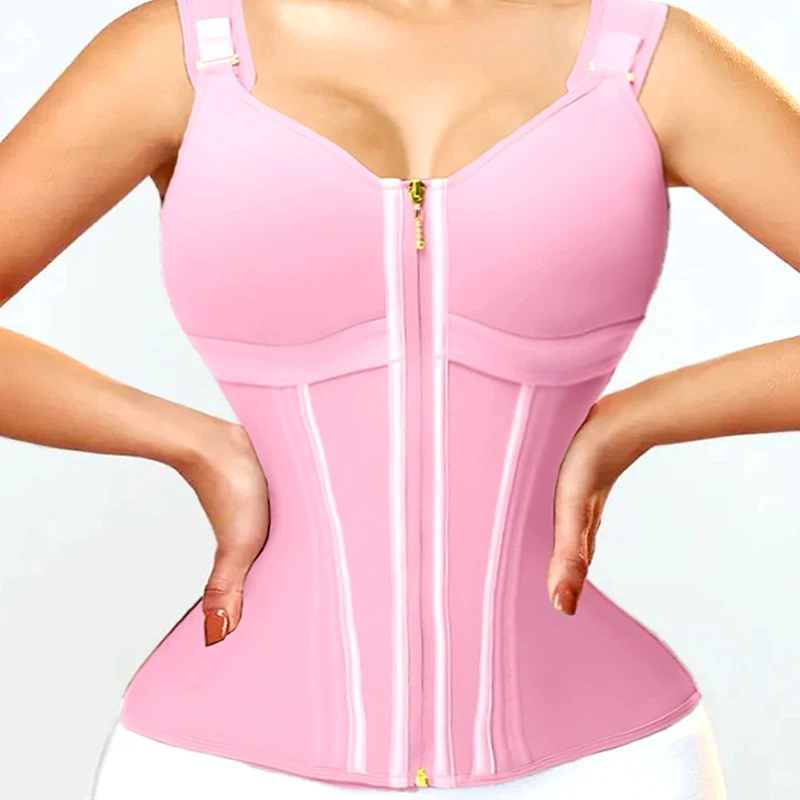 Colombian Shapewear Waist Trainer Vest With High Compression Tummy Control 8