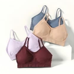 cloudcomfort seamless wirefree bra for women soft support sports bralette