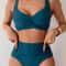 SunCurve Cross Strap High Waist Push Up Bikini Set For Women 1