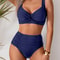 SunCurve Cross Strap High Waist Push Up Bikini Set For Women 8