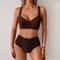 SunCurve Cross Strap High Waist Push Up Bikini Set For Women 12