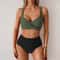 SunCurve Cross Strap High Waist Push Up Bikini Set For Women 15