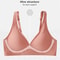 Seamless Deep V Push Up Bra for Women – Wireless Padded Bralette with Beauty Back Support