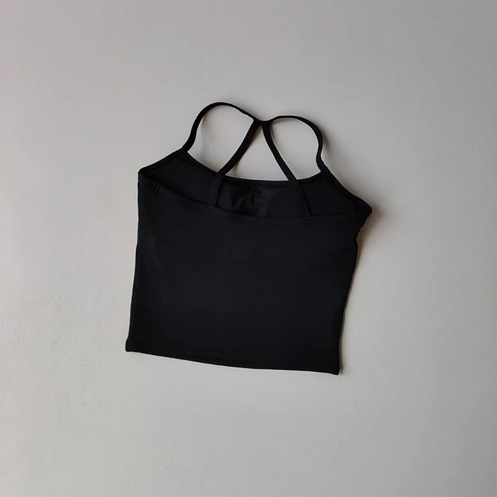 FlexFlow Built In Bra Yoga Tank Top For Women Workout Pilates Running Activewear 4