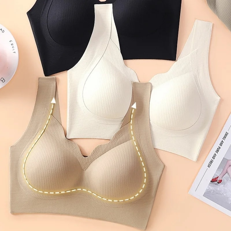 CloudFit Seamless Wireless Bralette Tank with Removable Pads for Everyday Comfort