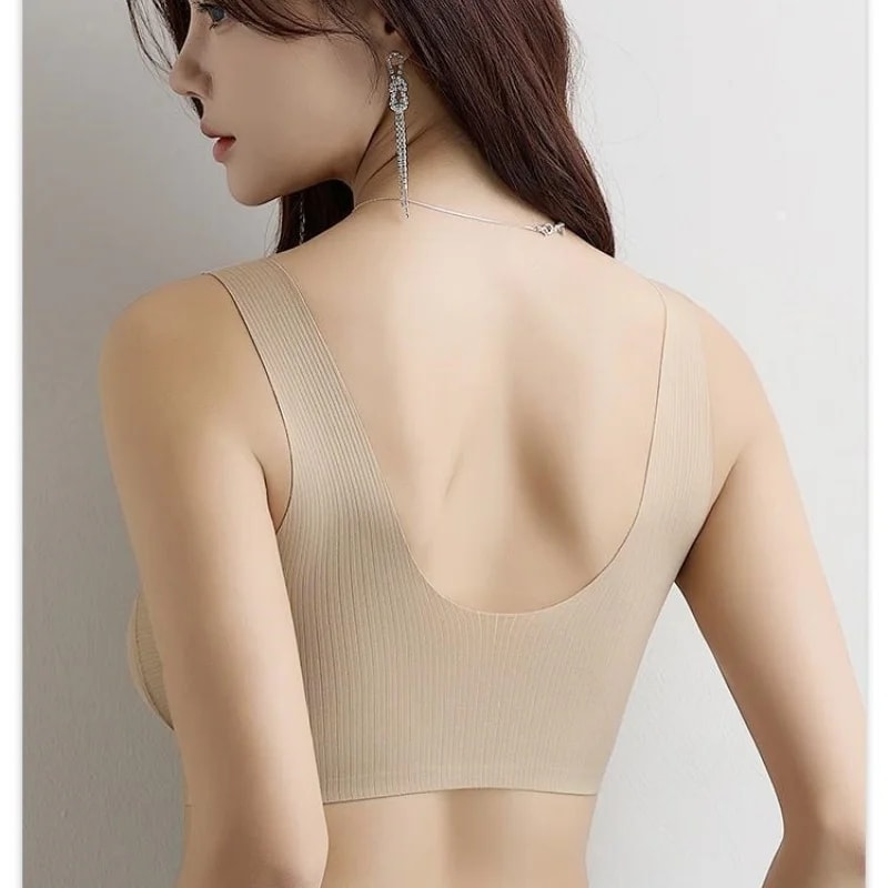 CloudFit Seamless Wireless Bralette Tank with Removable Pads for Everyday Comfort