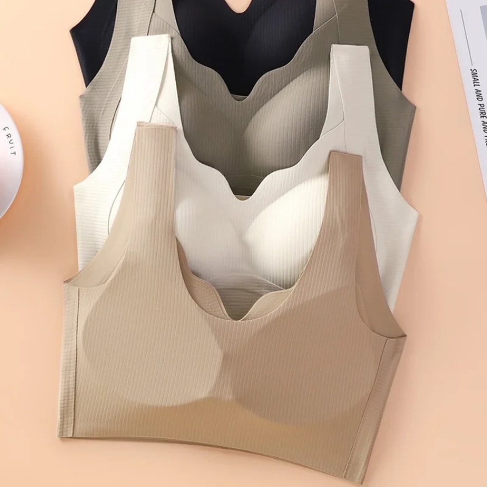 CloudFit Seamless Wireless Bralette Tank with Removable Pads for Everyday Comfort