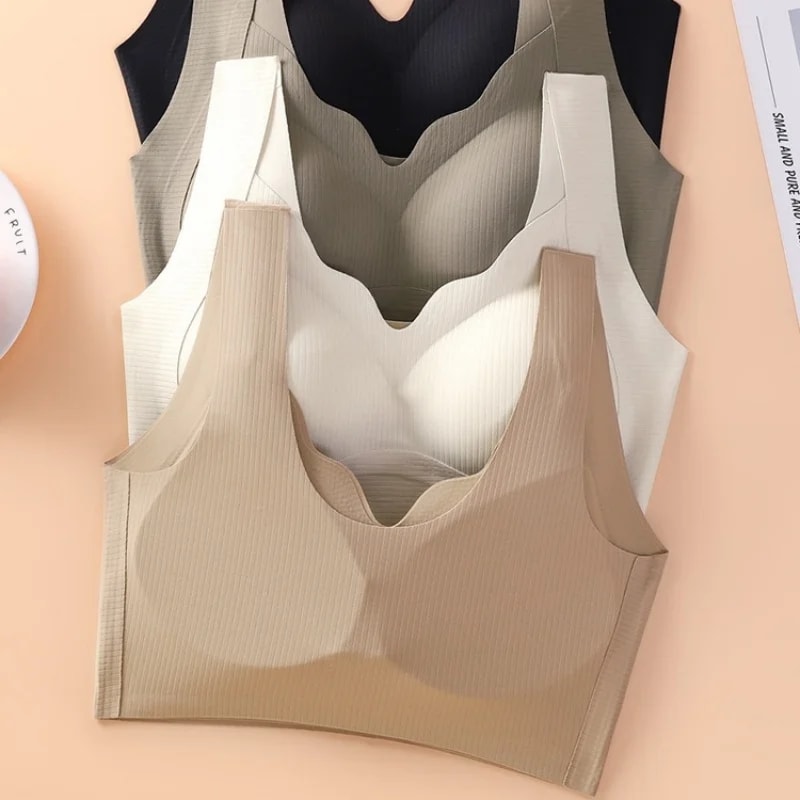 CloudFit Seamless Wireless Bralette Tank with Removable Pads for Everyday Comfort