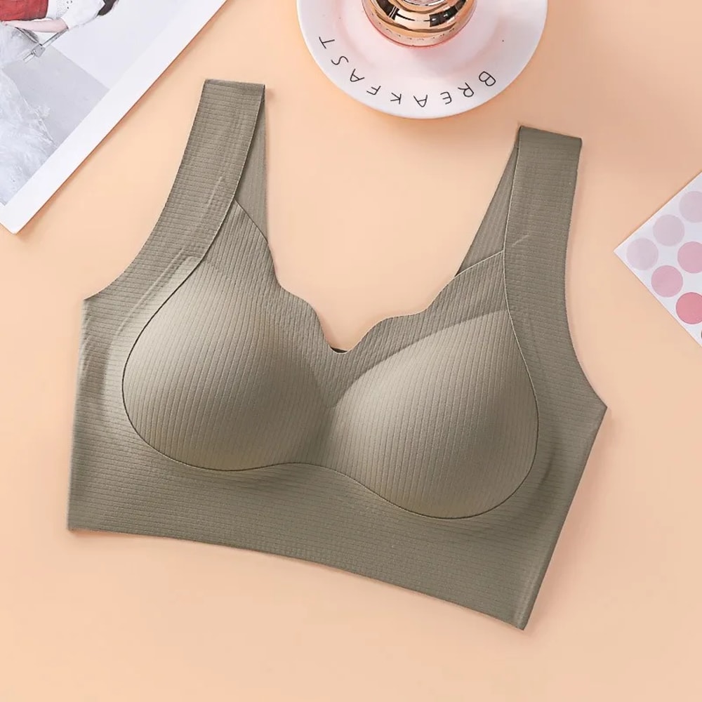 CloudFit Seamless Wireless Bralette Tank with Removable Pads for Everyday Comfort