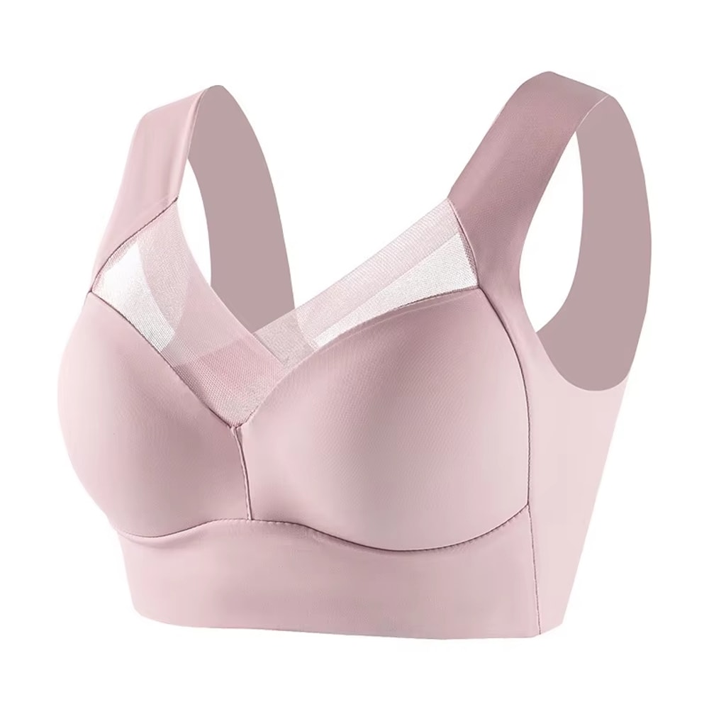 FallSweet Seamless Wireless Push Up Bra for Plus Size Women – Breathable Lace Comfort Bralette