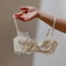 Romantic Lace Sheer Push Up Bra for Women – Elegant Unlined Lingerie with Bow Detail