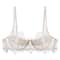 Romantic Lace Sheer Push Up Bra for Women – Elegant Unlined Lingerie with Bow Detail