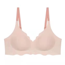 no trace top women's underwear no steel ring pure desire comfortable upper support sling adjustable beauty back bra thin section