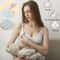Plus Size Seamless Maternity Nursing Bra With Removable Pads Easy Feeding 0