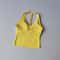 Womens Halter V Neck Sport Bra – Beautiful Back Yoga & Running Fitness Top