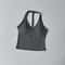 Womens Halter V Neck Sport Bra – Beautiful Back Yoga & Running Fitness Top