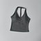 Womens Halter V Neck Sport Bra – Beautiful Back Yoga & Running Fitness Top
