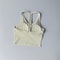 Womens Halter V Neck Sport Bra – Beautiful Back Yoga & Running Fitness Top