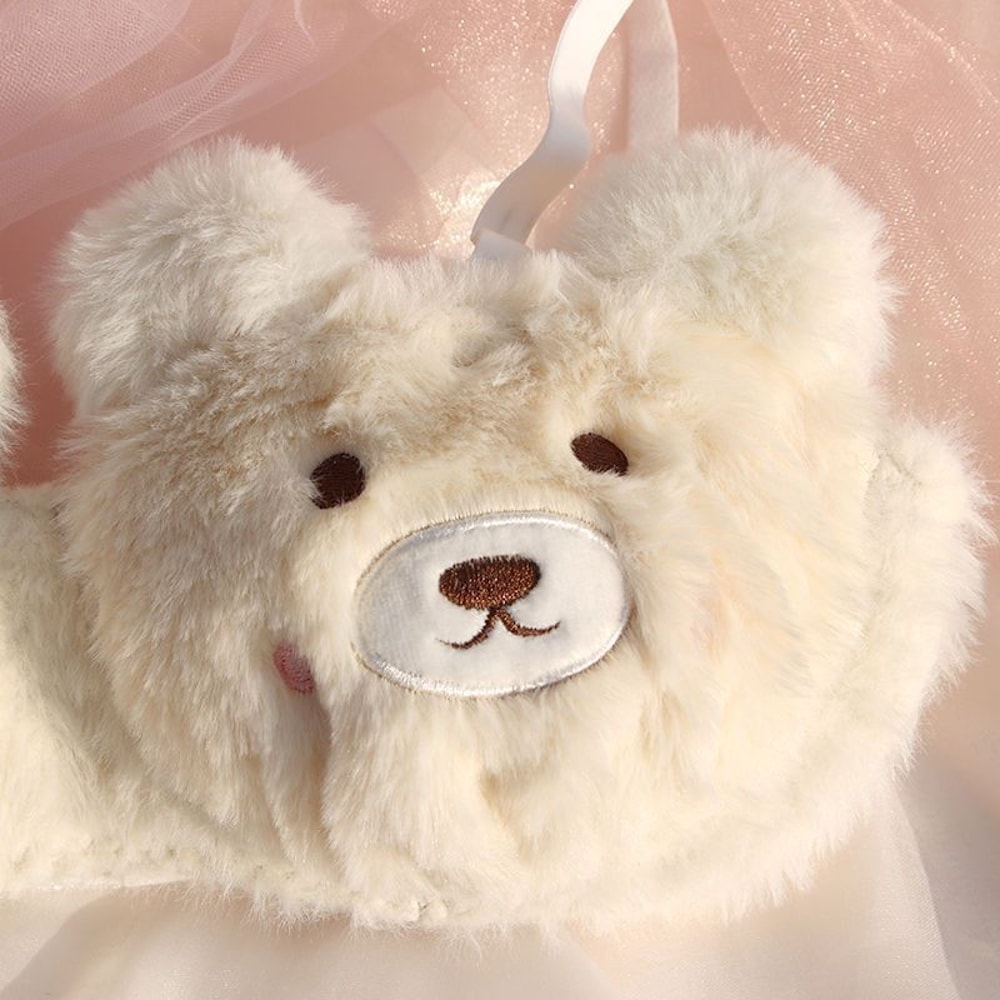 Cozy Kawaii Plush Winter Bra Japanese Style Wireless Comfort Bra 8