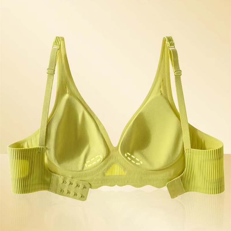 Seamless Bra For Women Lightweight Small Bust Support Bra With Striped Hollow Design 5