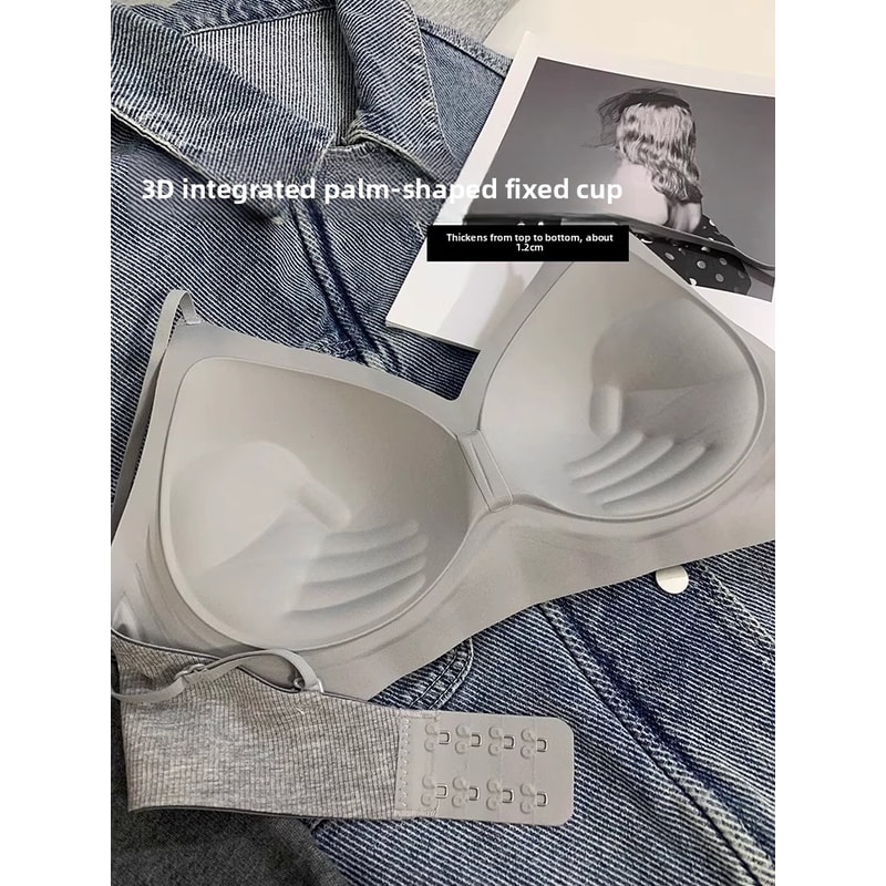 ComfortFit Wireless V Neck No Steel Ring Bra with Gather Design