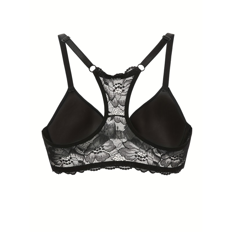 ComfortFit Deep V Push Up Lace Front Closure Bra For Women 0
