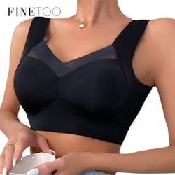seamless plus size push up bra with lace backless design