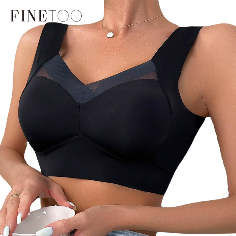 Seamless Plus Size Push Up Bra With Lace Backless Design 0