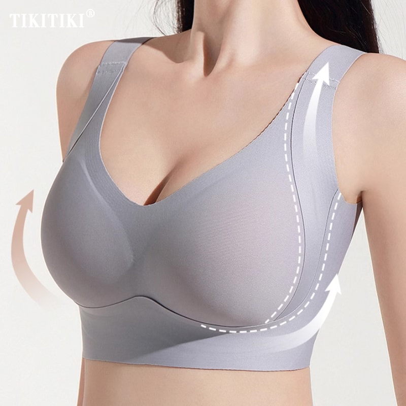 Full Comfort Plus Size Wireless Seamless TShirt Bra With Soft Support 0