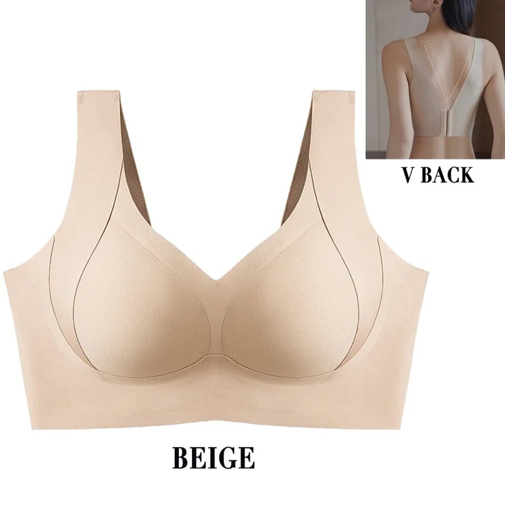 Full Comfort Plus Size Wireless Seamless TShirt Bra With Soft Support 7
