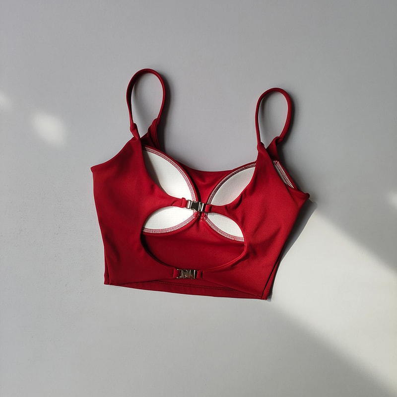 Womens High Impact Push Up Sports Bra Yoga Workout Support 2